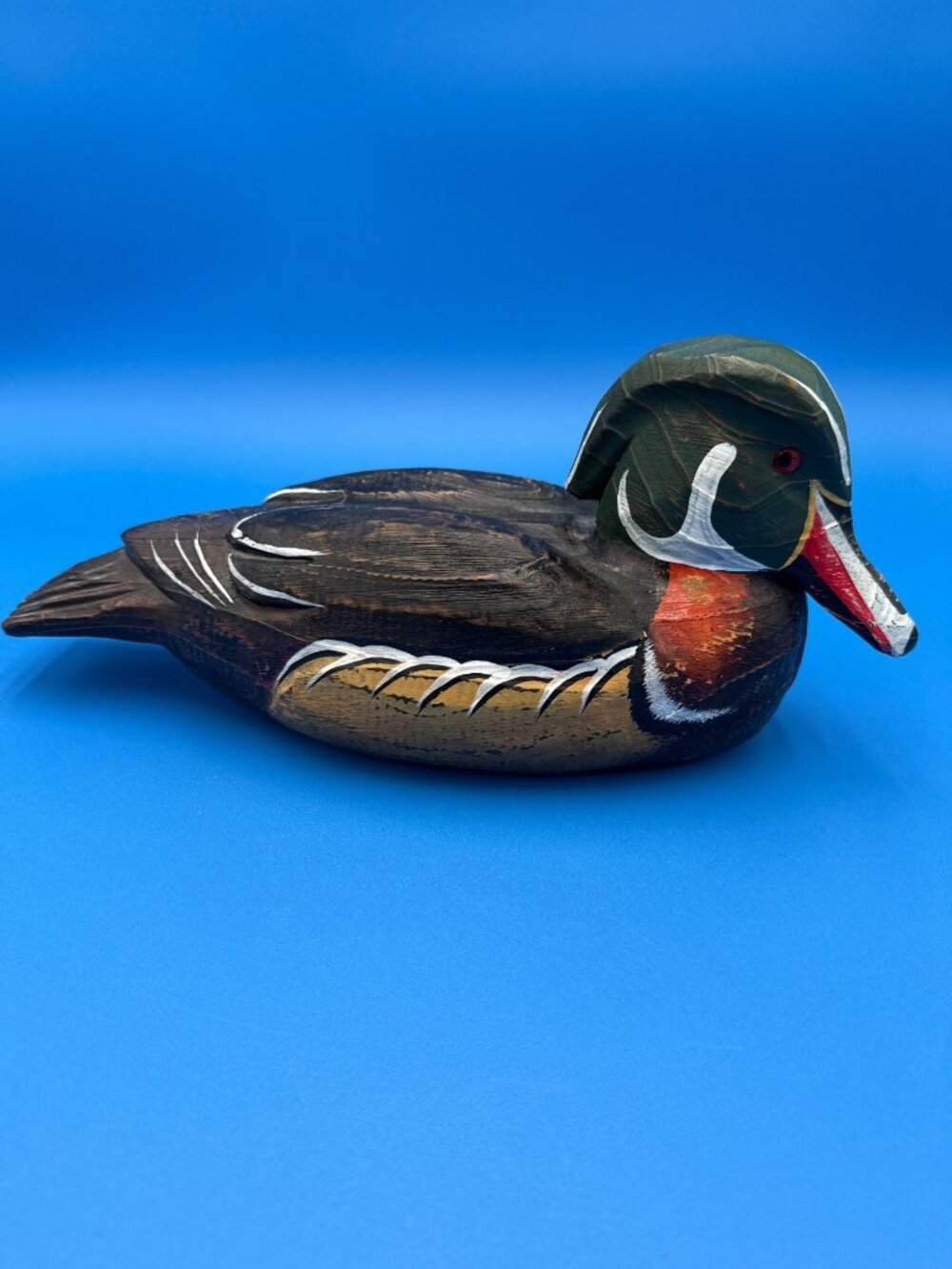 Wild River Duck Decoy Wood Hand Pained Mallard Wooden Rustic Hunting
